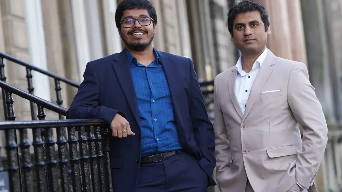 Qinara co-founders, Rahat Santosh and Swapnil Deshmukh.  