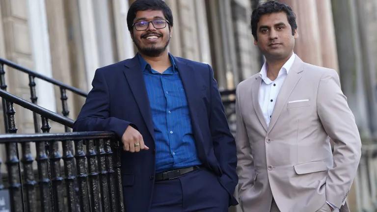 Qinara co-founders, Rahat Santosh and Swapnil Deshmukh.  