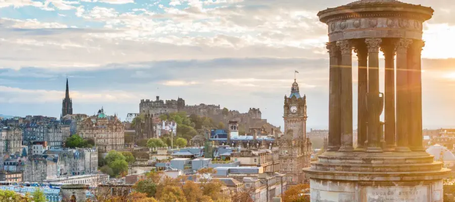 Edinburgh Sunset Landscape