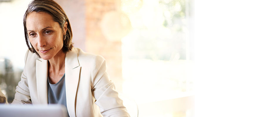 woman working from home on laptop