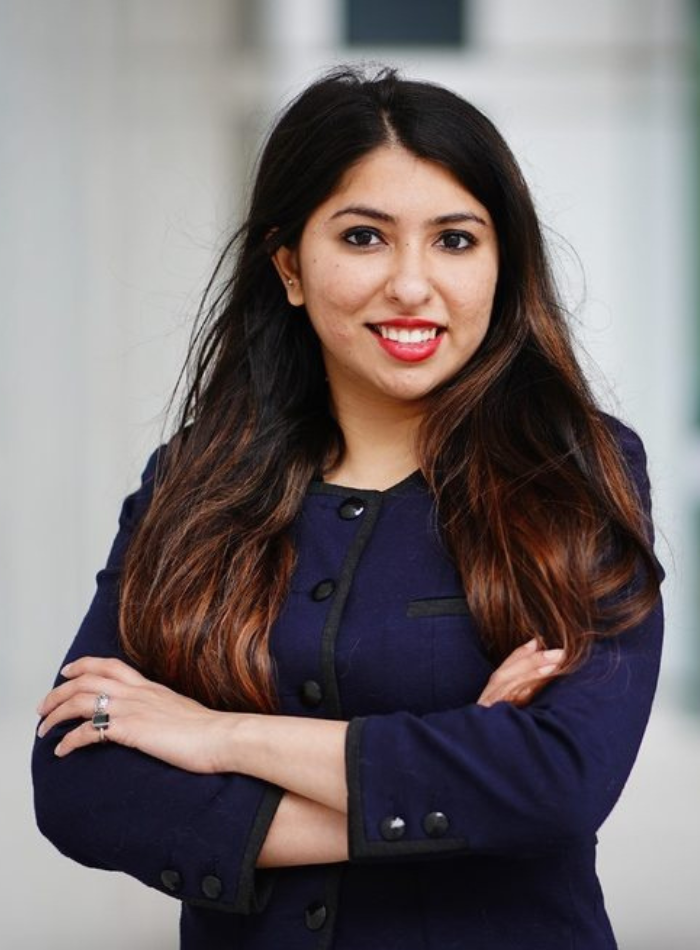 headshot of CEO, Ishani Malhotra