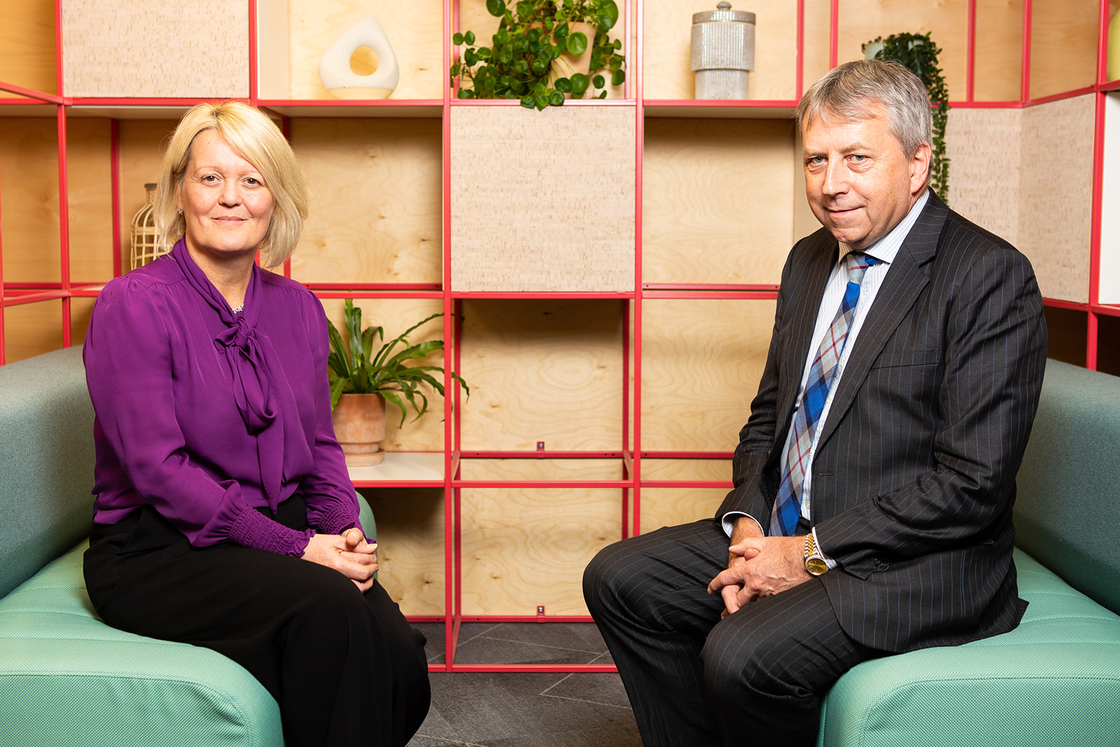 Dame Alison Rose and University Principal Sir Peter Mathieson.